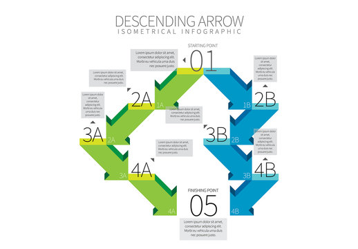 Descending Arrow Infographic