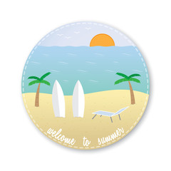 welcome to summer icon