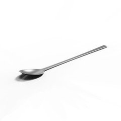 3d rendering spoon with nice background color