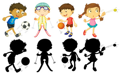 Kids doing different sports