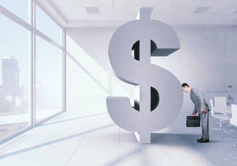 Despaired to get income . Mixed media