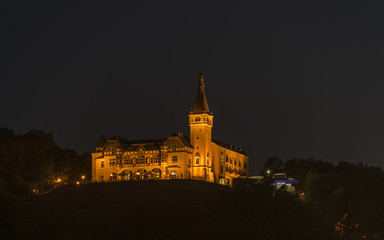 Summer night in Usti nad Labem city