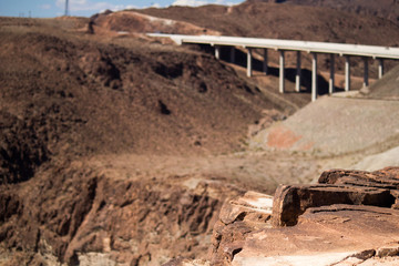 Rocks around Hoover Dam