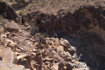 Rocks around Hoover Dam