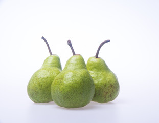 pears or three pears on a background.
