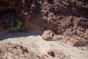 Rocks around Hoover Dam