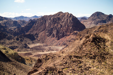 Rocks around Hoover Dam