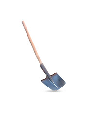 Shovel Isolated on a White Background.