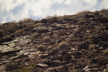 Rocks around Hoover Dam
