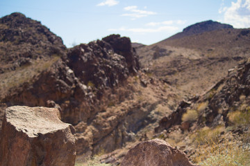 Rocks around Hoover Dam