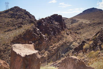 Rocks around Hoover Dam
