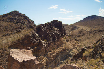 Rocks around Hoover Dam