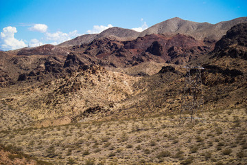 Rocks around Hoover Dam