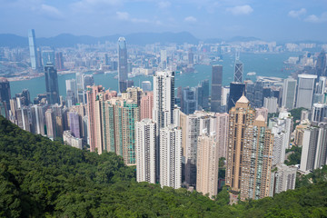 Hong Kong city, view from The Peak