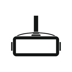 Virtual reality glasses in silhouette style