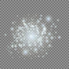 Glow light effect. Vector illustration.Flash Concept.