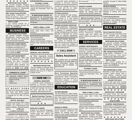 Fototapeta premium Classified Ad