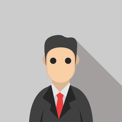 Business man cartoon character.- vector illustration