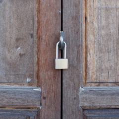 Old lock on the door