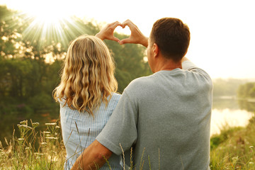 couple in love and heart