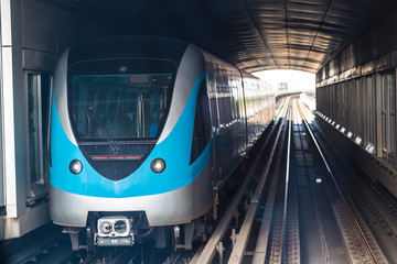 Fototapeta premium Dubai metro railway
