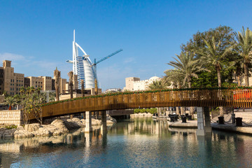 Obraz premium Burj Al arab and Madinat Jumeirah
