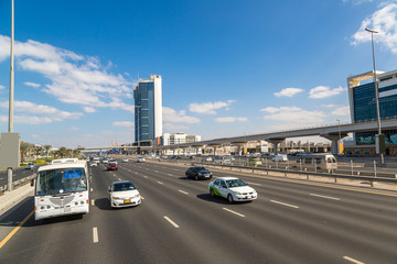 Modern highway in Dubai