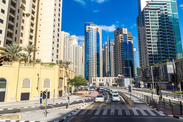 Naklejka na ściany i meble Modern road in Dubai