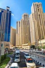 Fototapeta na wymiar Modern road in Dubai