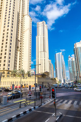 Fototapeta na wymiar Modern road in Dubai
