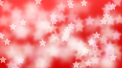 star shaped bokeh effect background in shades of red and white