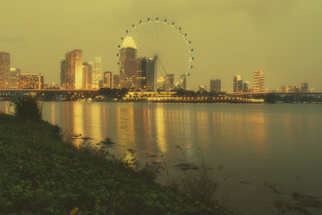 Fototapeta na wymiar Singapore Flyer