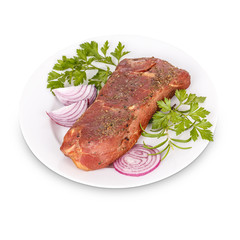 Smoked pork meat