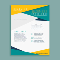 business brochure page presentaton template