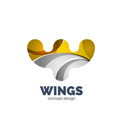 Modern abstract futuristic logo