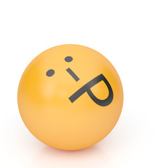 3d rendering background of emoticons © tigger11th