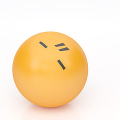 3d rendering background of emoticons