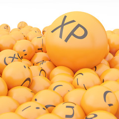 3d rendering background of emoticons © tigger11th
