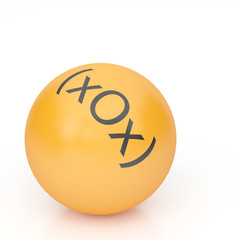 3d rendering background of emoticons