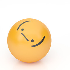3d rendering background of emoticons