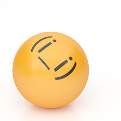 3d rendering background of emoticons