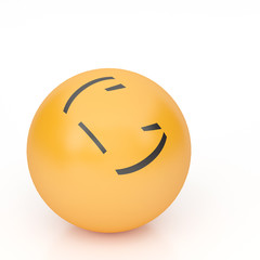 3d rendering background of emoticons