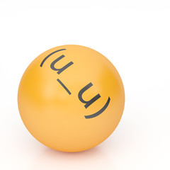 3d rendering background of emoticons