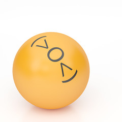 3d rendering background of emoticons © tigger11th