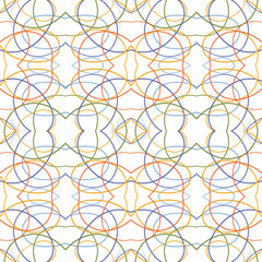 Abstract tangle lines seamless pattern