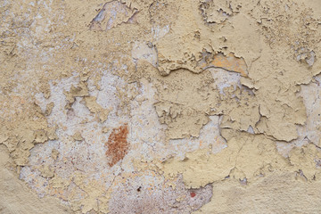 Old concrete wall with cracks
