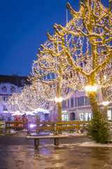 Fototapeta na wymiar Noël en Bourgogne-Franche-Comté