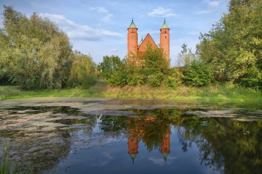 Defensive church in Brochow, Poland