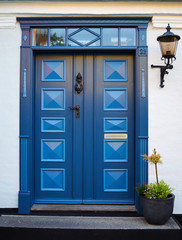 Traditional colorful front door Denmark