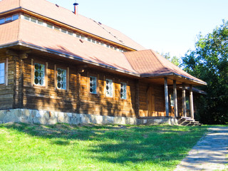 Naklejka premium Building in traditional ukrainian style
